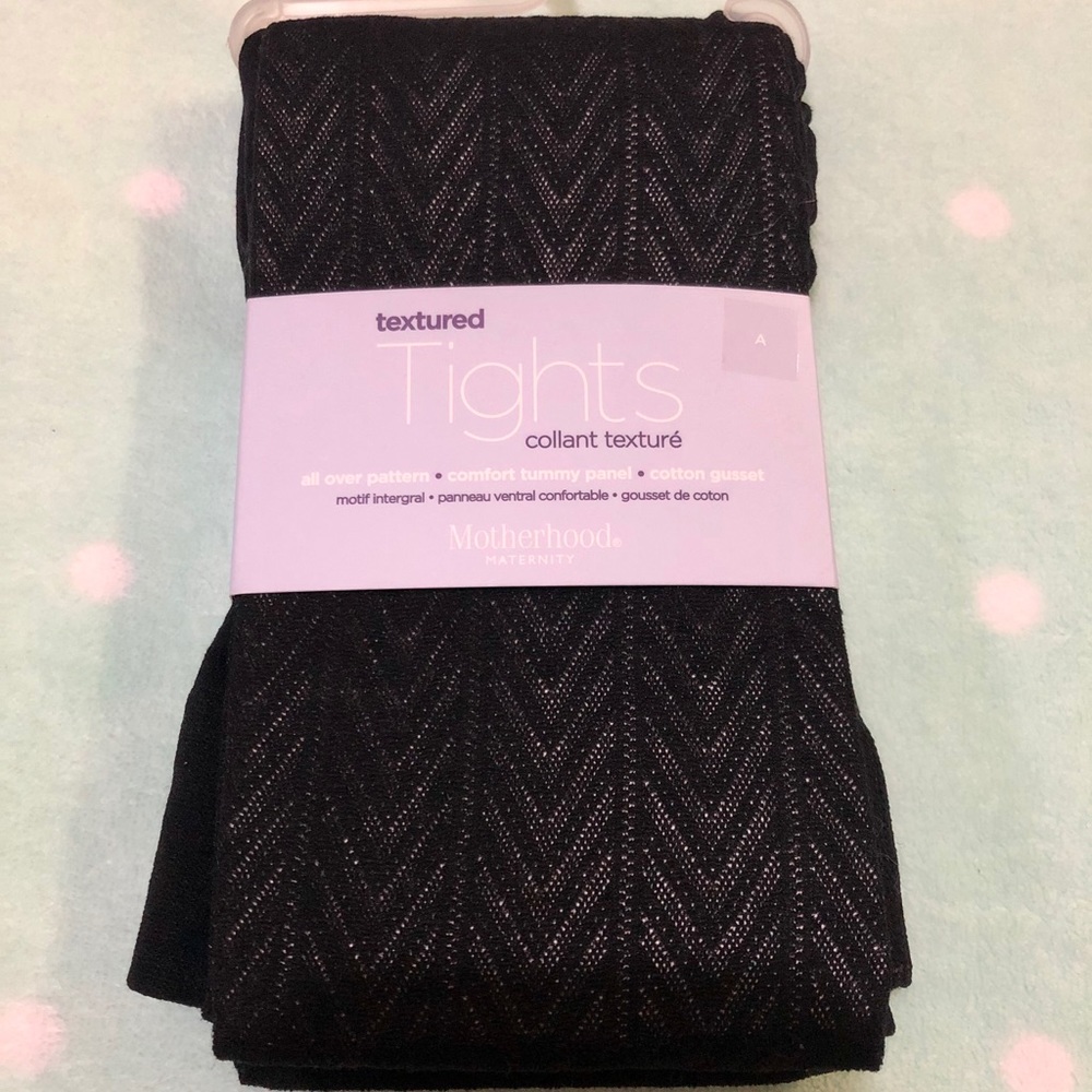NWT Textured Maternity Tights